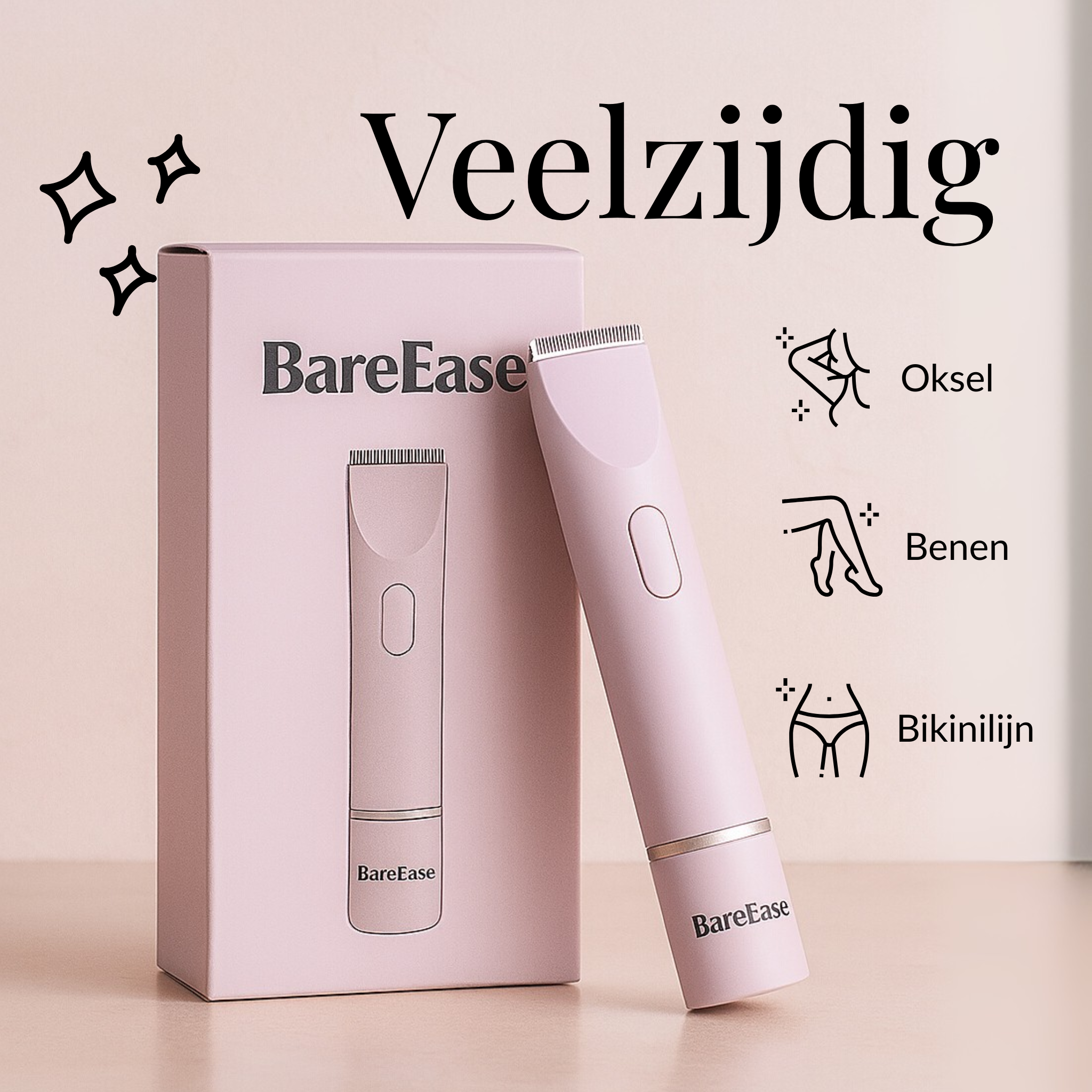 Bare Ease 2-in-1 Ontharingstrimmer
